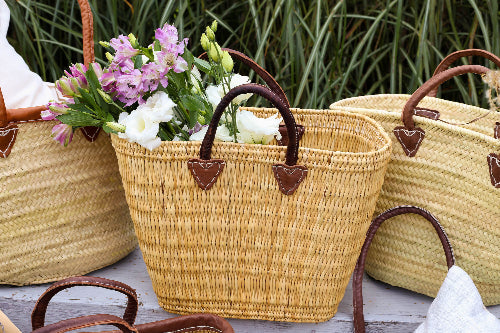 Deep straw market bag