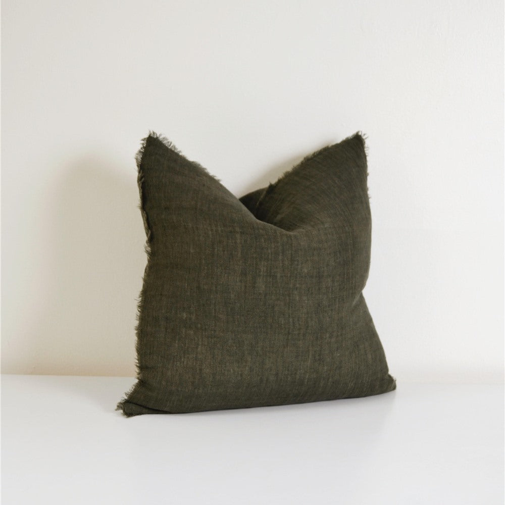 Lina Linen Pillow Avocado