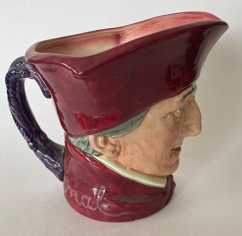 Vintage 7” Tall 1940's England British Royal Doulton The Cardinal Mug