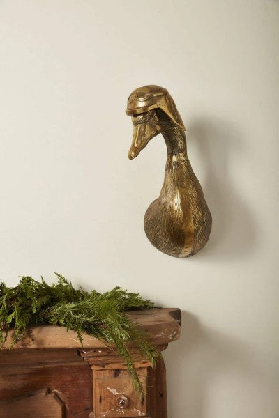 E + E Wall Mount | Charlie the Goose in Antique Gold (special order)