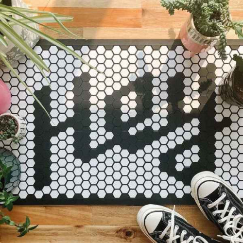 Letterfolk tile mat