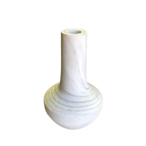 Wooden base vase