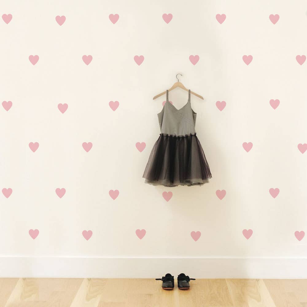 Large Hearts Wall Decal