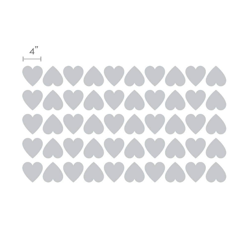 Large Hearts Wall Decal