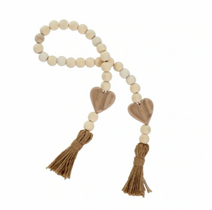 Heart Blessing Beads, Natural