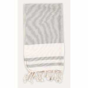 Turkish Hand Towel - Classic - Light Grey