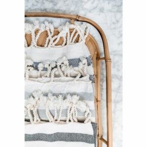 Turkish Hand Towel - Classic - Light Grey