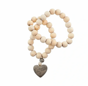 Concrete heart Prayer Beads
