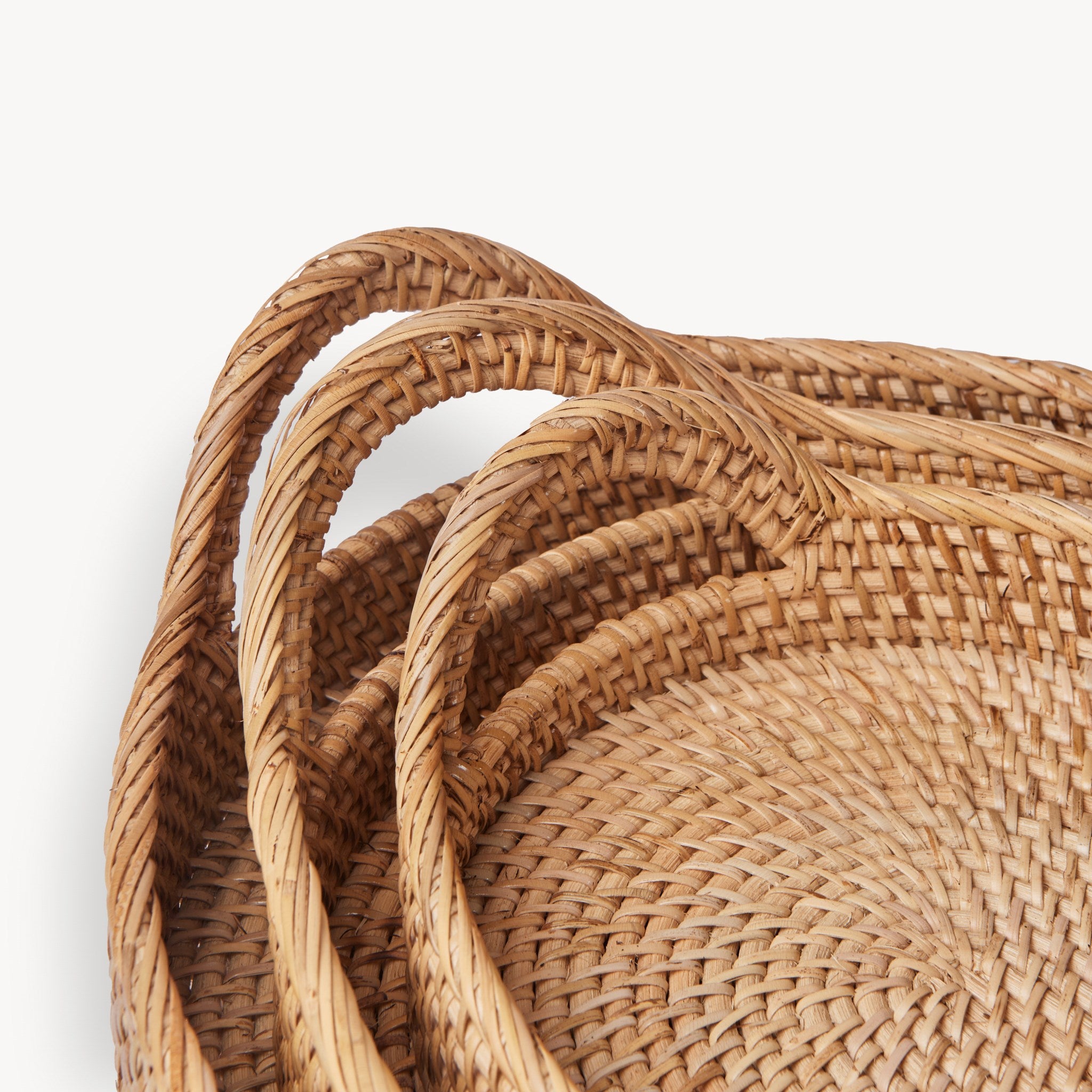 Oval Rattan Tray - 3 sizes - Natural