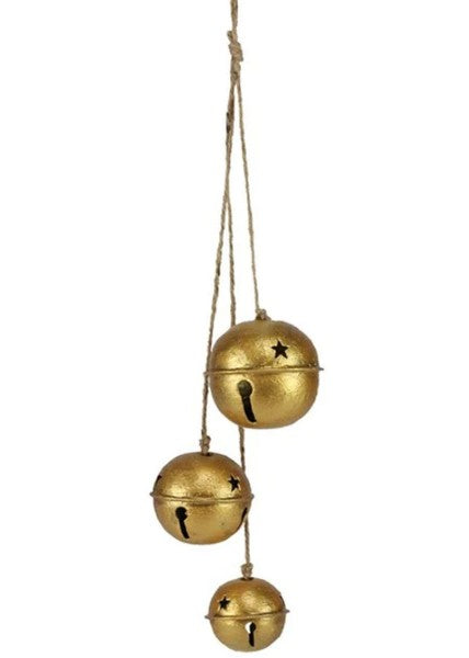 Gold jingle bell cluster