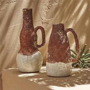 Ibiza Rustic Vase with Handle, Small
