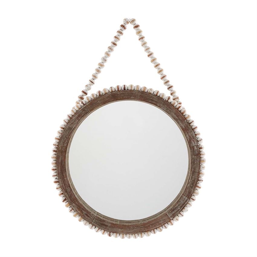 Beaded Hanging Mirror. ** In store item only