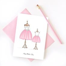 Mother & Daughter Matching Outfit Mother's Day Card