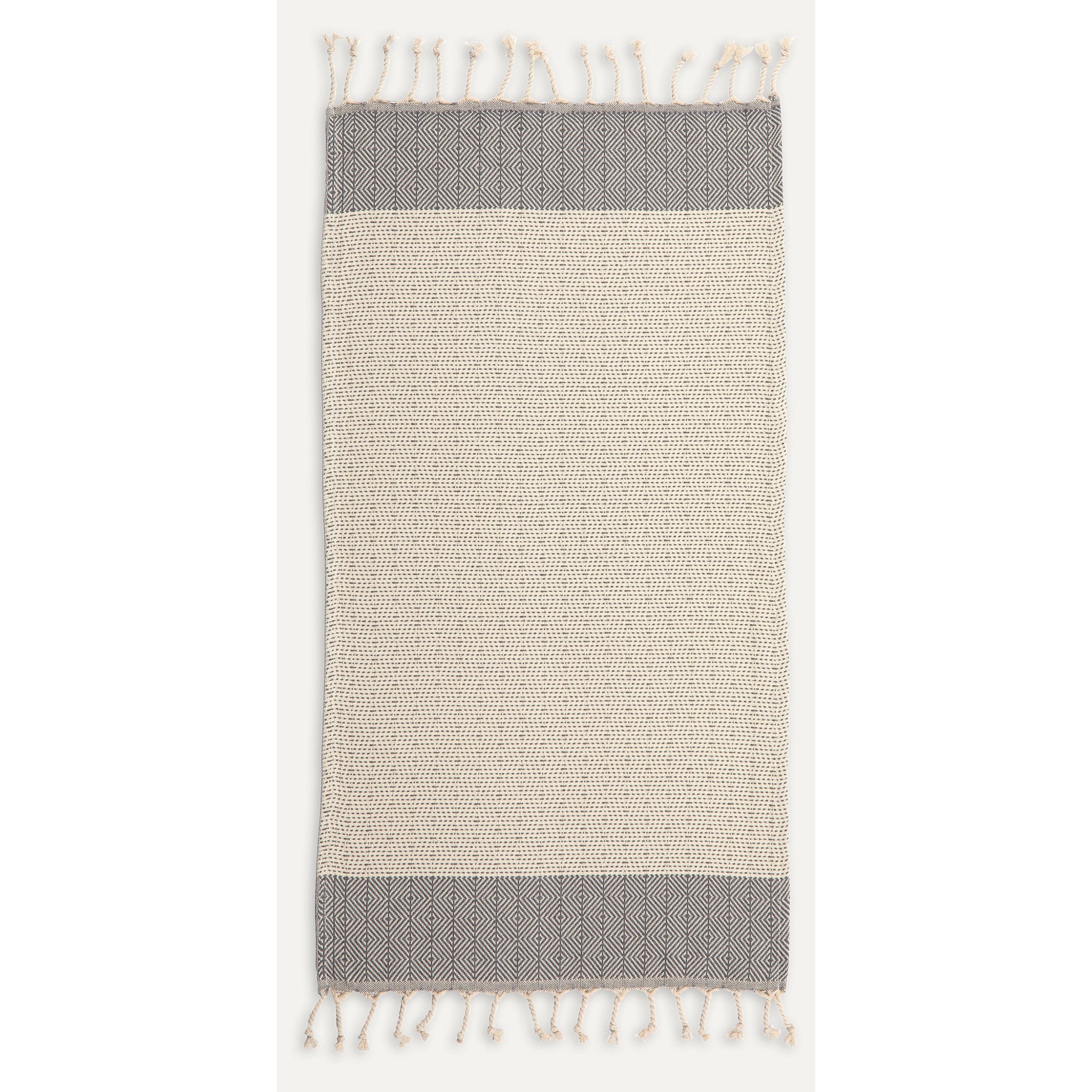 Hand Towel - Lined Diamond - Slate THTD3