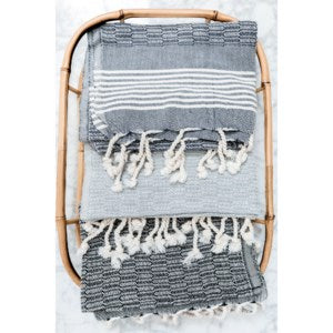 Hand Towel - Textured - Light Grey THTT2