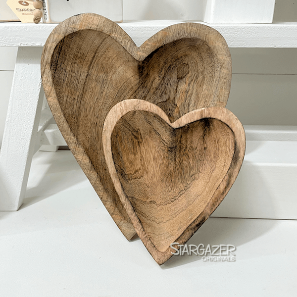 Wood Carved Heart